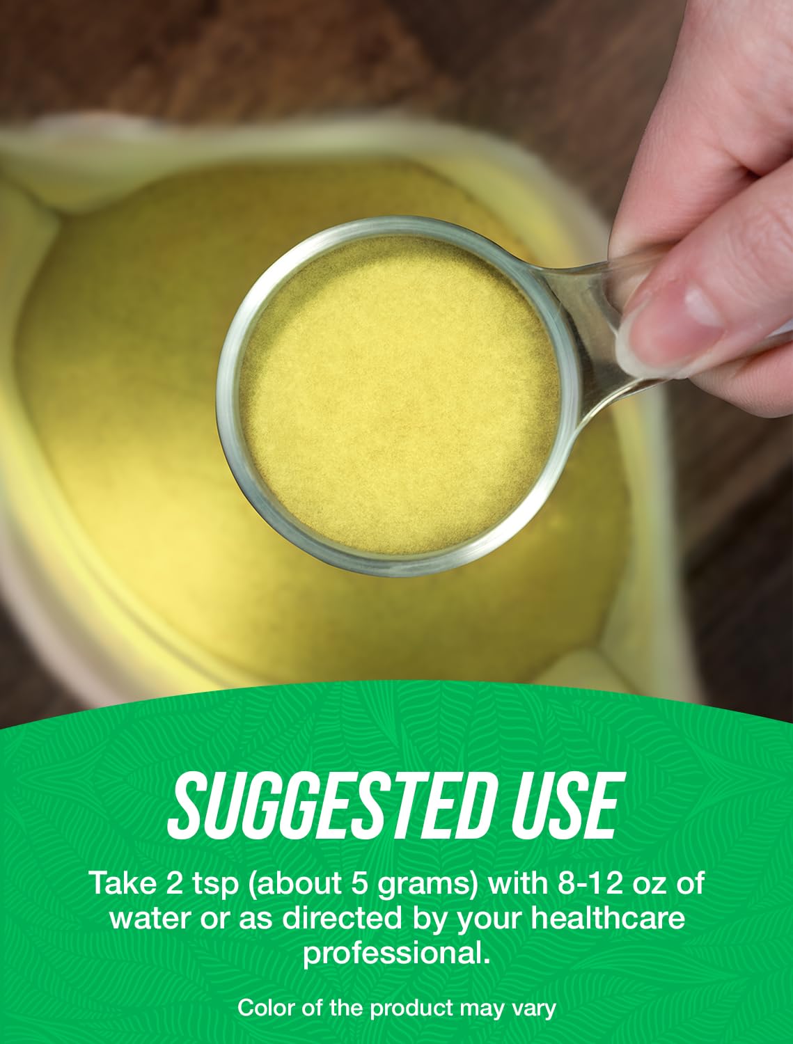 BulkSupplements Organic Banana Powder blended into smoothie for easy nutrition.