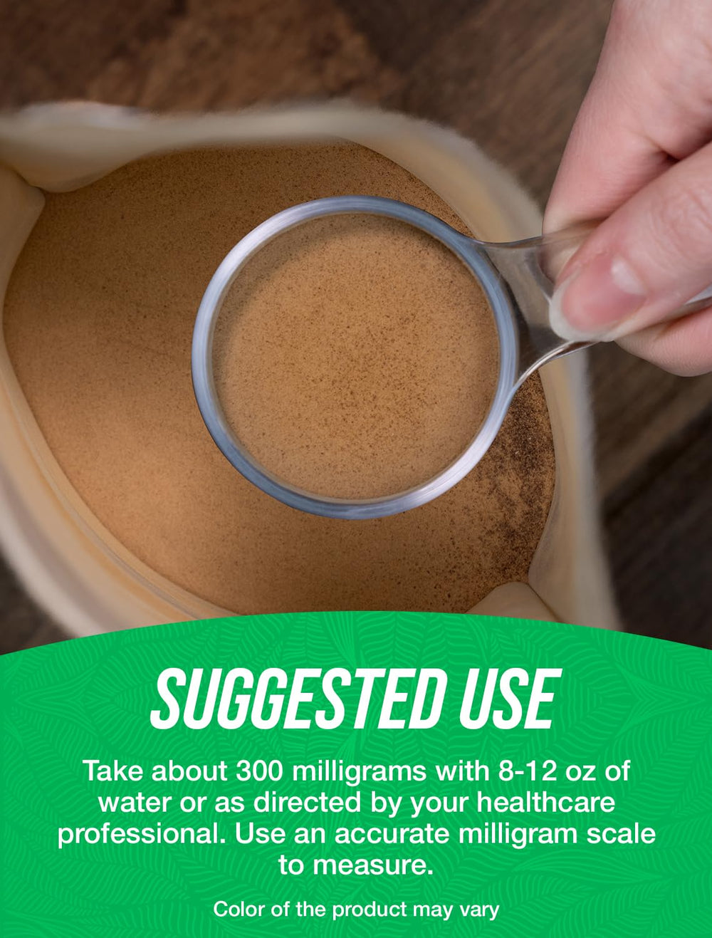 BulkSupplements Organic Fenugreek Extract Powder pours into a glass for easy use