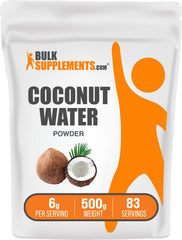 BulkSupplements Coconut Water Powder bottle pour for easy hydration and flavor