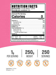 BulkSupplements Fructose Powder granules on a scoop for precise portioning in recipes.