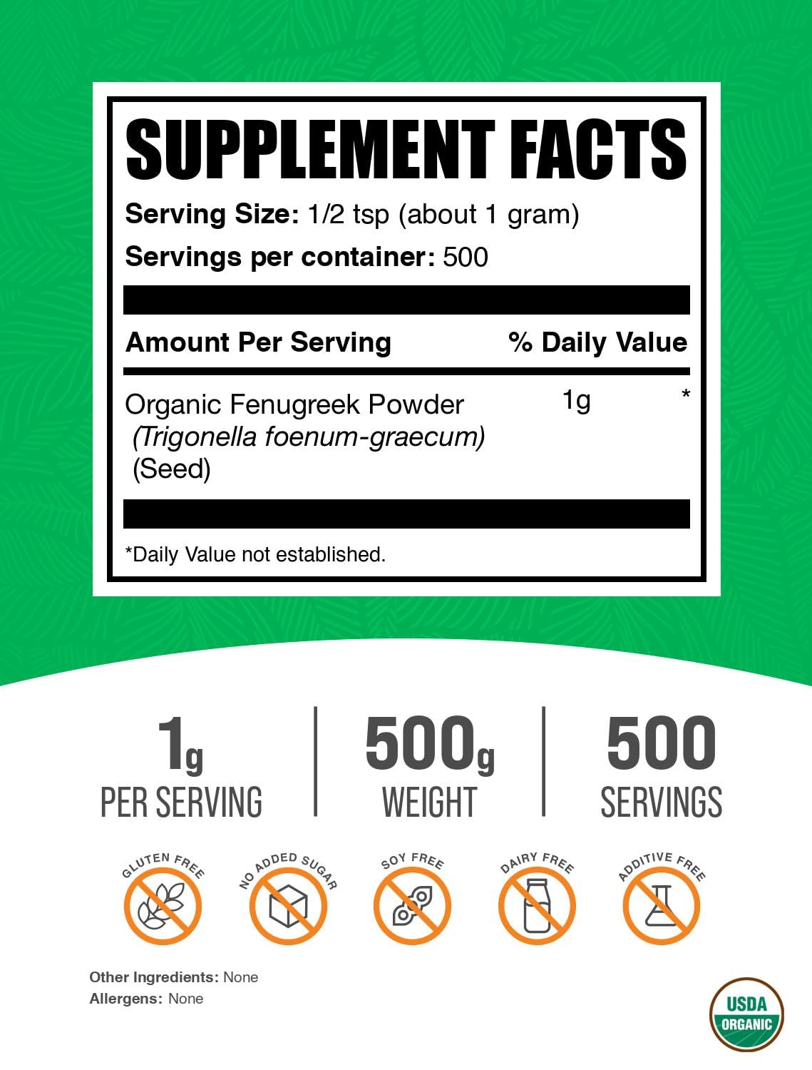 bulksupplements organic fenugreek powder scoop demonstrates easy measurement for daily routines