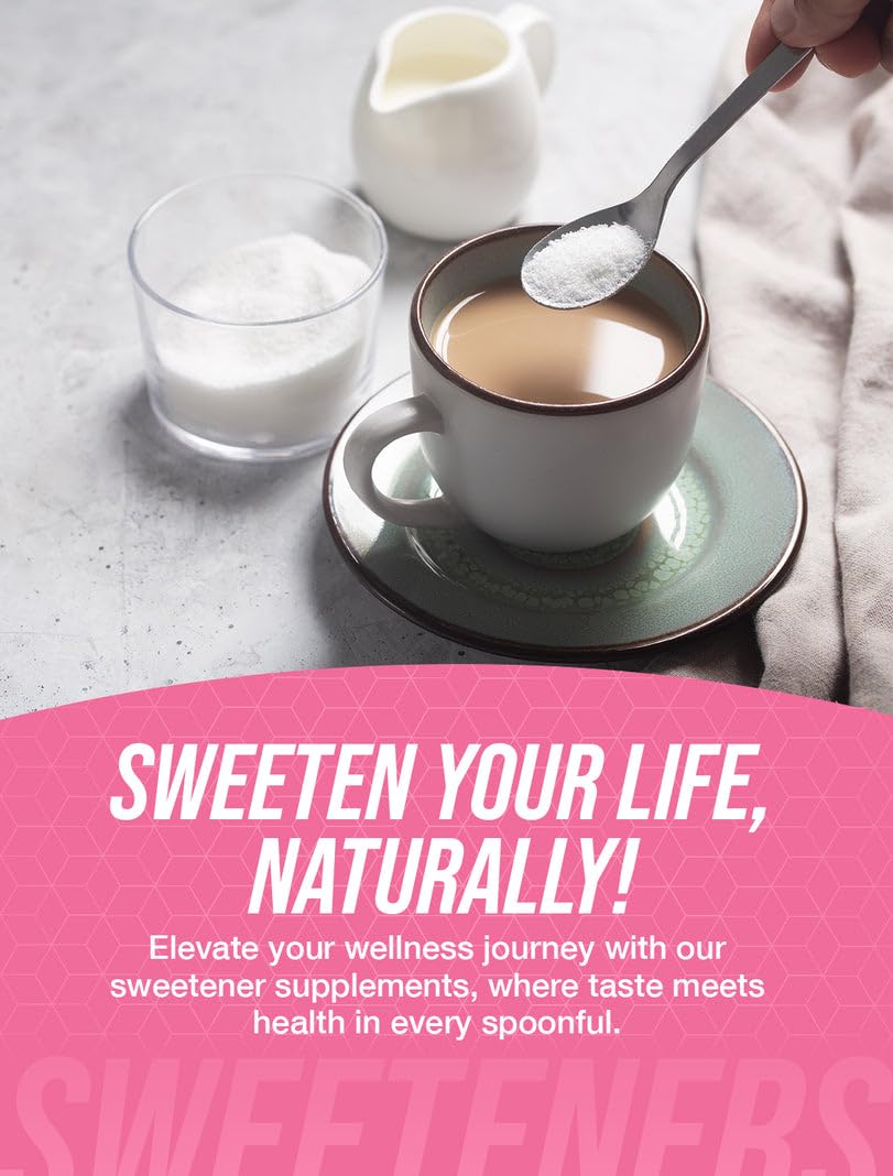 BulkSupplements Trehalose powder pouring into beverage preserves sweetness