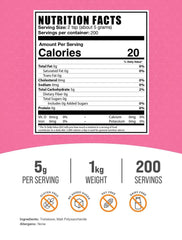 BulkSupplements Trehalose powder scoop for precise recipe measurement