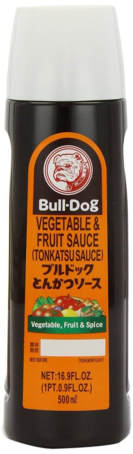 Bull-Dog Bulldog Sauce Steak Tonkatsu dipping sauce on plate enhances dipping flavor