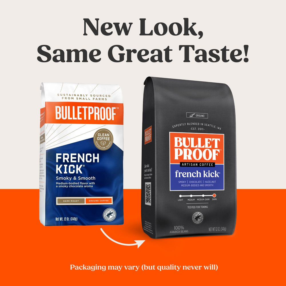 Bulletproof 100 percent Arabica beans for premium quality and smooth flavor