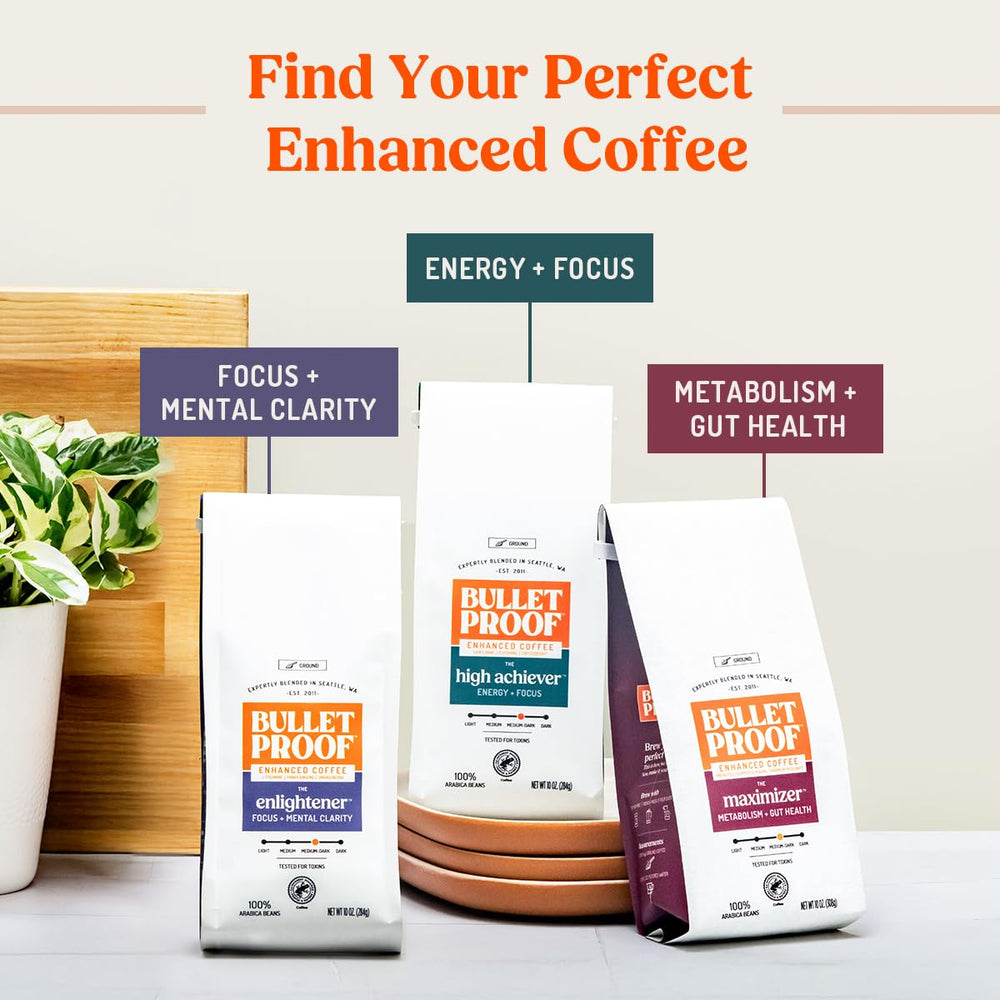 Bulletproof Enlightener label highlights ingredients and eco credentials