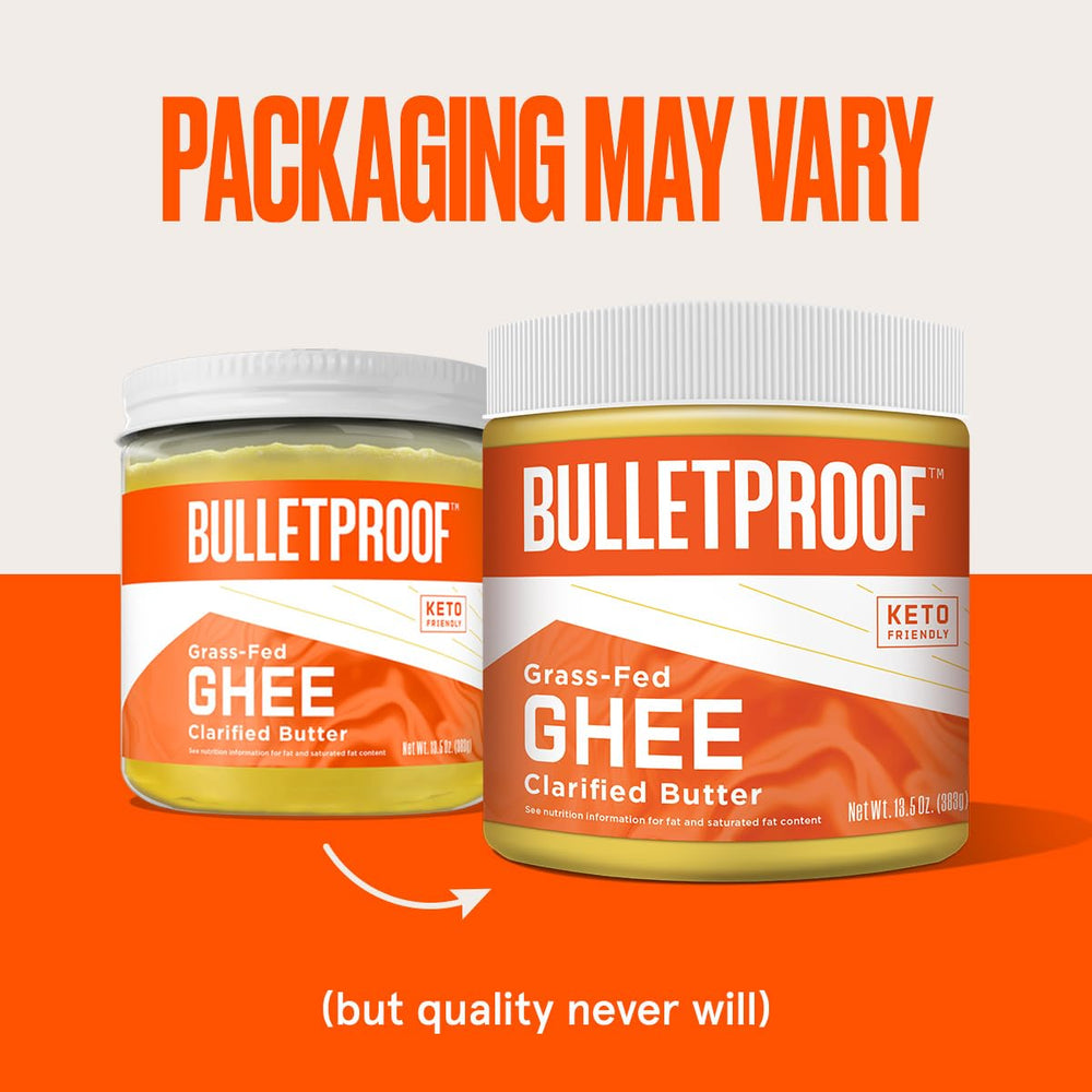 Bulletproof Grass Fed Ghee lid close-up with tamper-evident seal