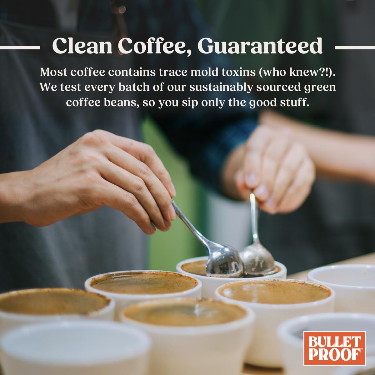 Bulletproof The Mentalist caramel notes image conveys warmth and smooth finish.