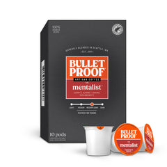 Bulletproof The Mentalist medium-dark roast pod for a bold, full-bodied cup.