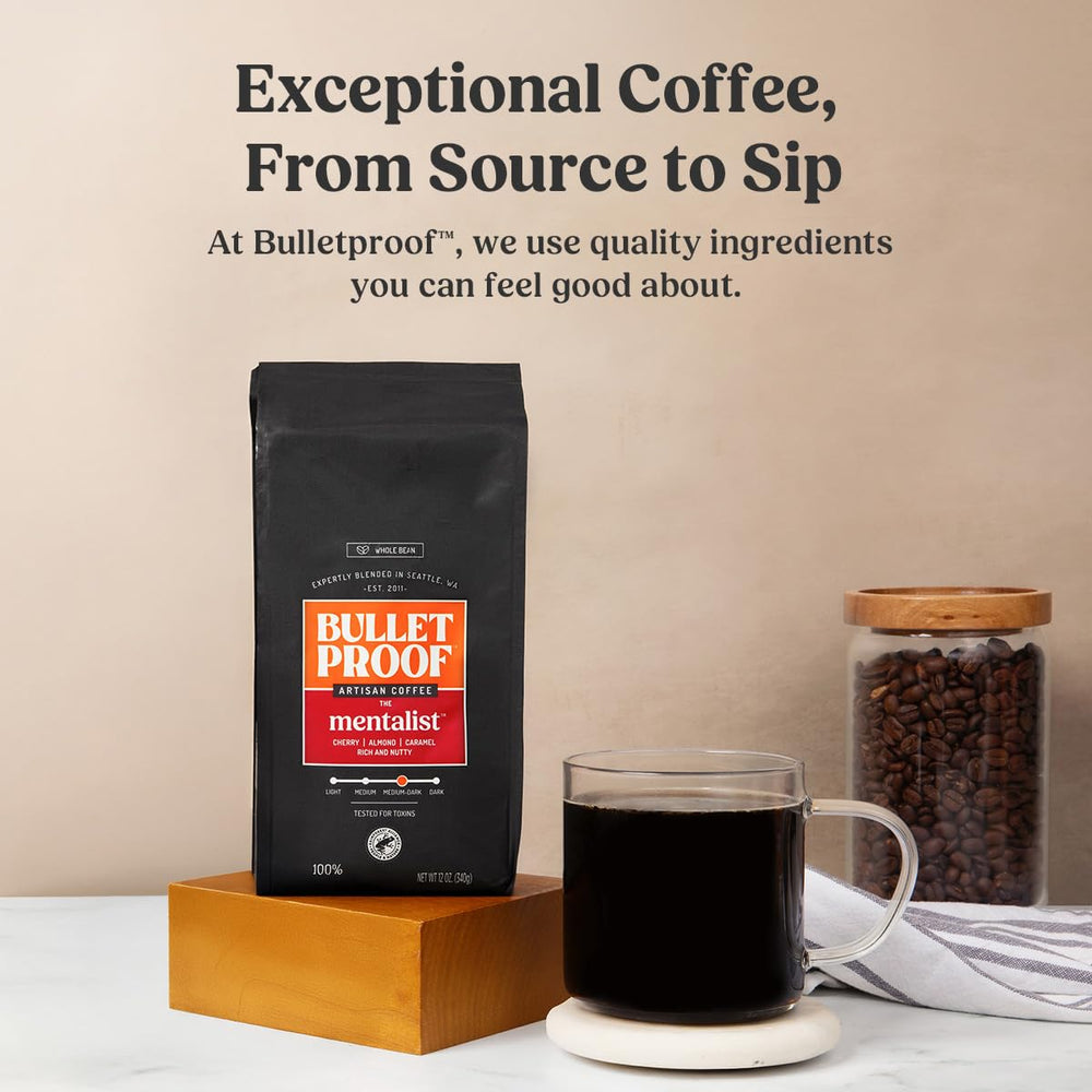 Beans sourced from Rainforest Alliance certified farms for sustainable quality.