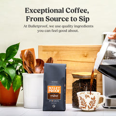 Bulletproof Original aroma cup highlights plum, orange, and cocoa notes for a balanced flavor