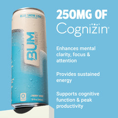 BUM Energy can showcases light carbonation for a refreshing sip