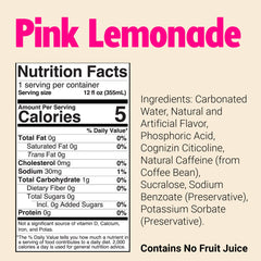 Opened Bum Energy Pink Lemonade can pouring, highlighting clean, sugar-free energy