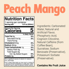 BUM Energy Peach Mango can side profile, convenient on-the-go energy