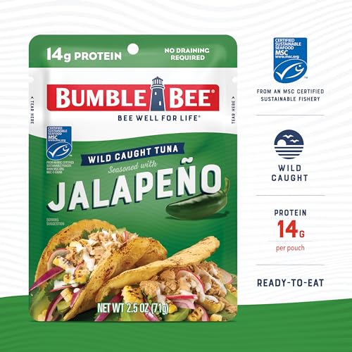Bumble Bee Tuna Pouch delivers 14g protein per serving for meals.