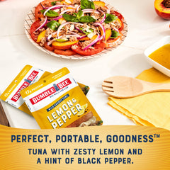 Bumble Bee tuna pouch with 80 calories per serving supports light meals