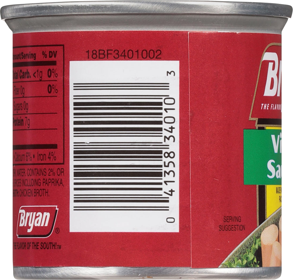 BRYAN Vienna Sausage stored on a pantry shelf for fast meals.