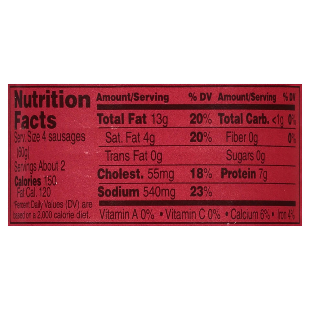BRYAN Vienna Sausage supports keto snacks with protein and low carbs.