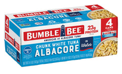 Bumble Bee chunk white albacore tuna in water can for quick meals and lean protein