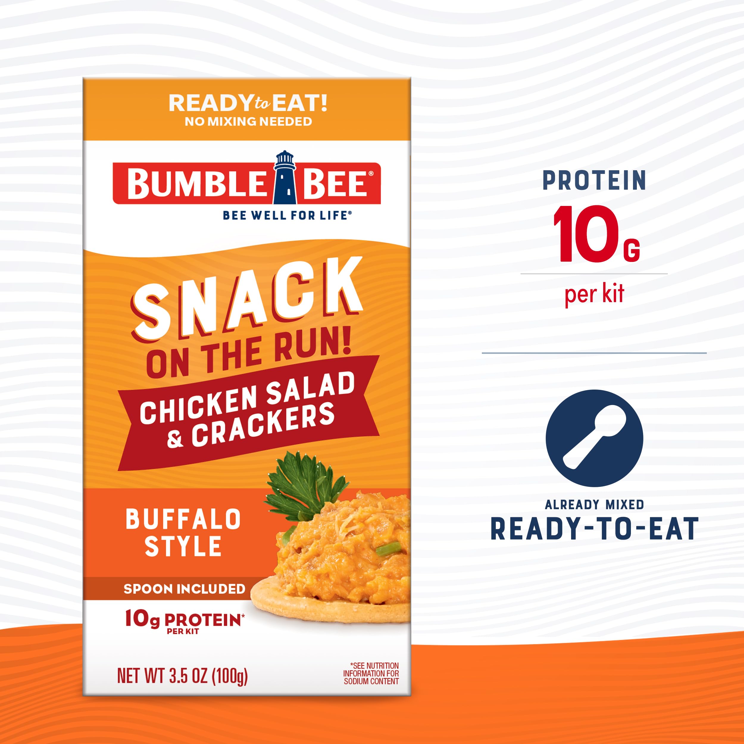 Bumble Bee crackers and salad combo for easy on-the-go meals.