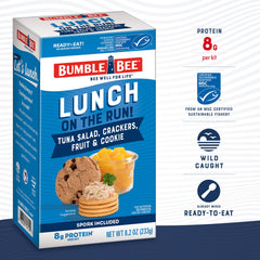 Bumble Bee Lunch On The Run cookie image, a chocolate chip finish.
