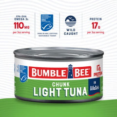 Bumble Bee MSC-certified sustainable seafood image emphasizes responsible sourcing.