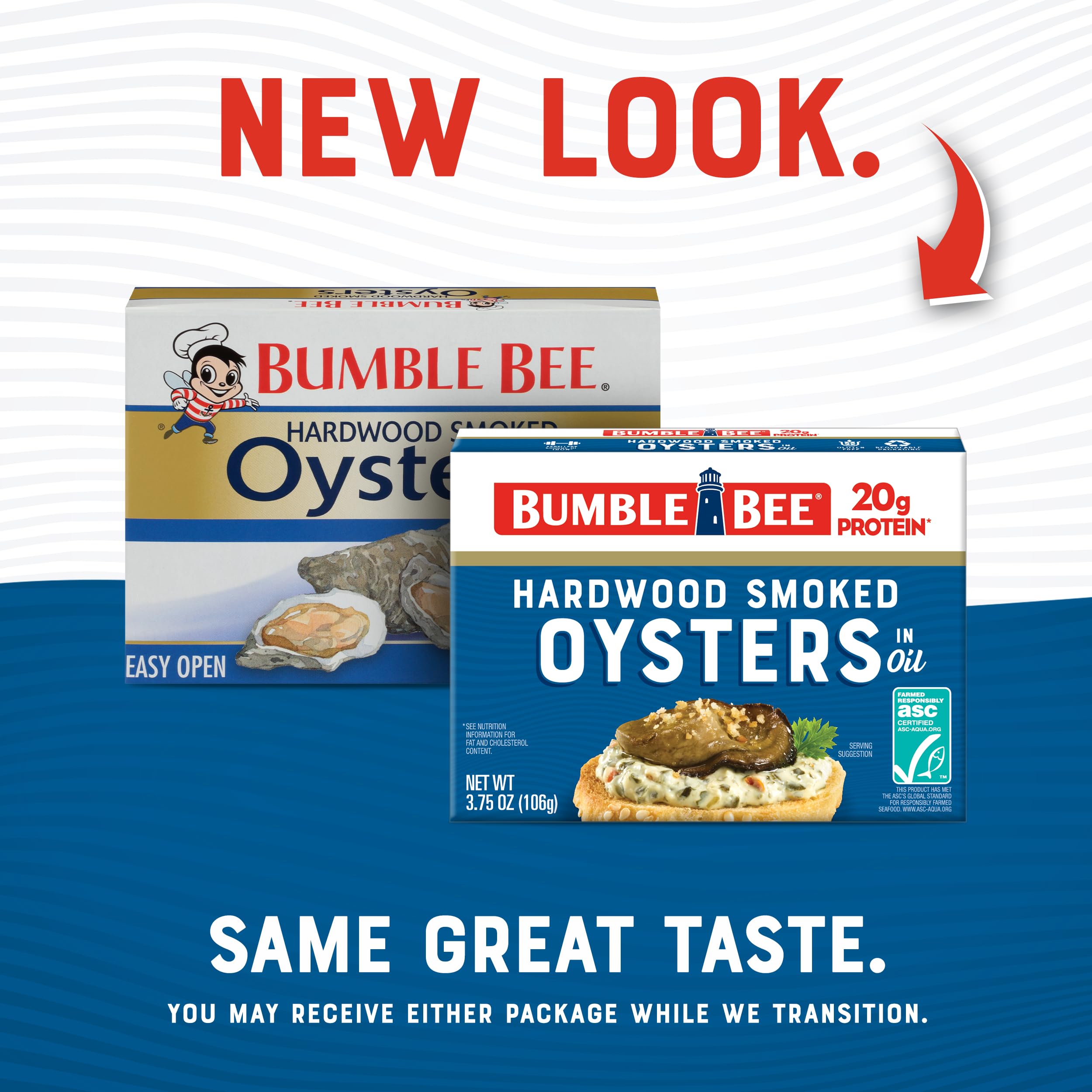 Bumble Bee smoked oysters pantry storage suggestion for quick meals.