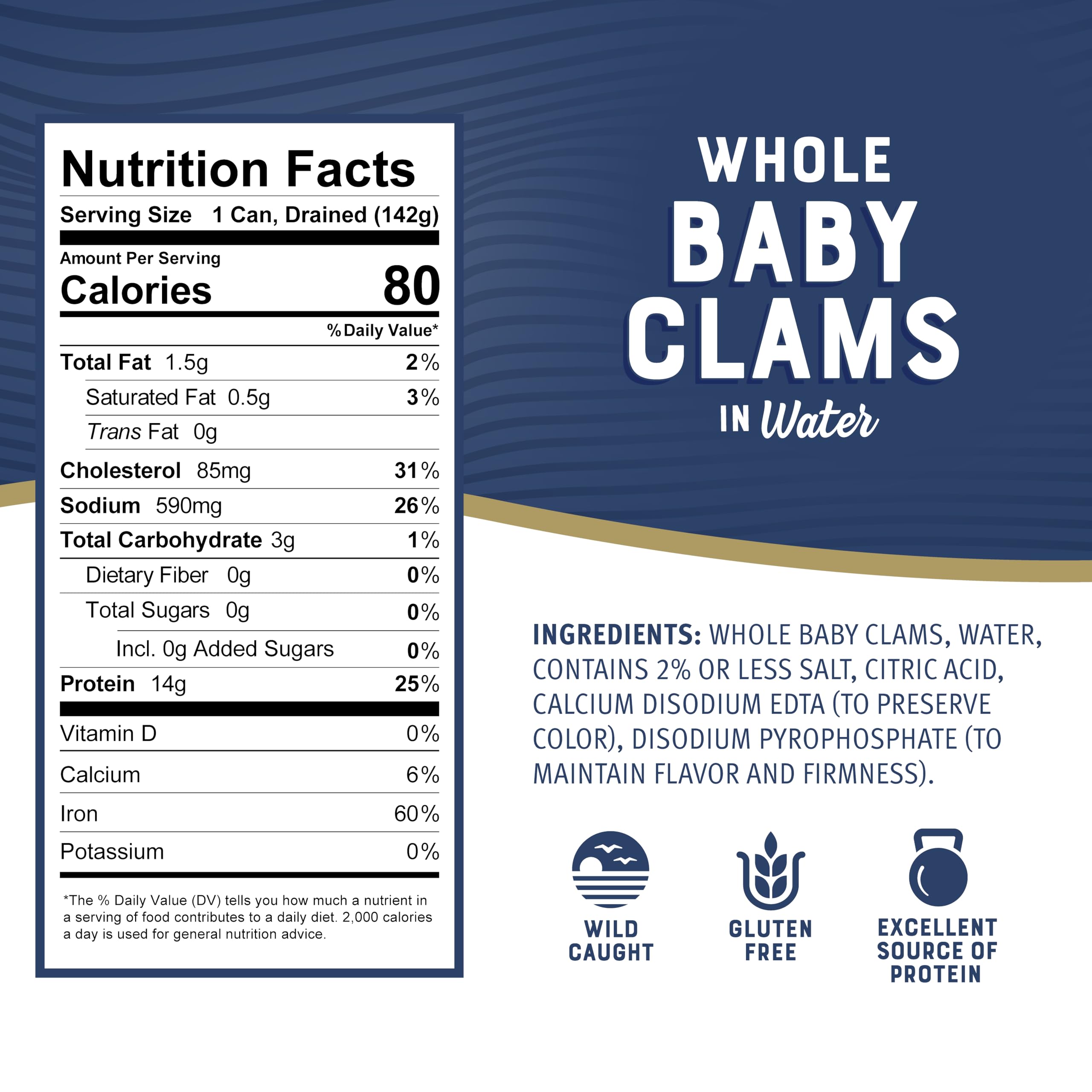Bumble Bee pack of 12 clams, ideal as a quick dinner starter