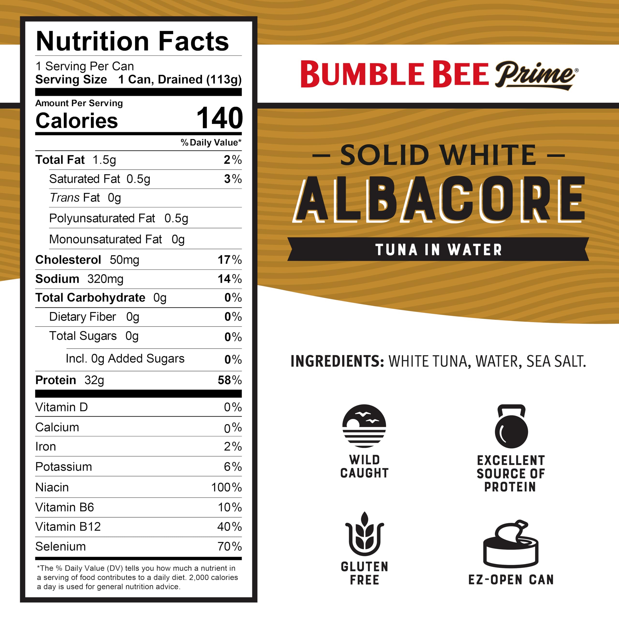 Bumble Bee Prime easy open can for quick, mess-free meals.