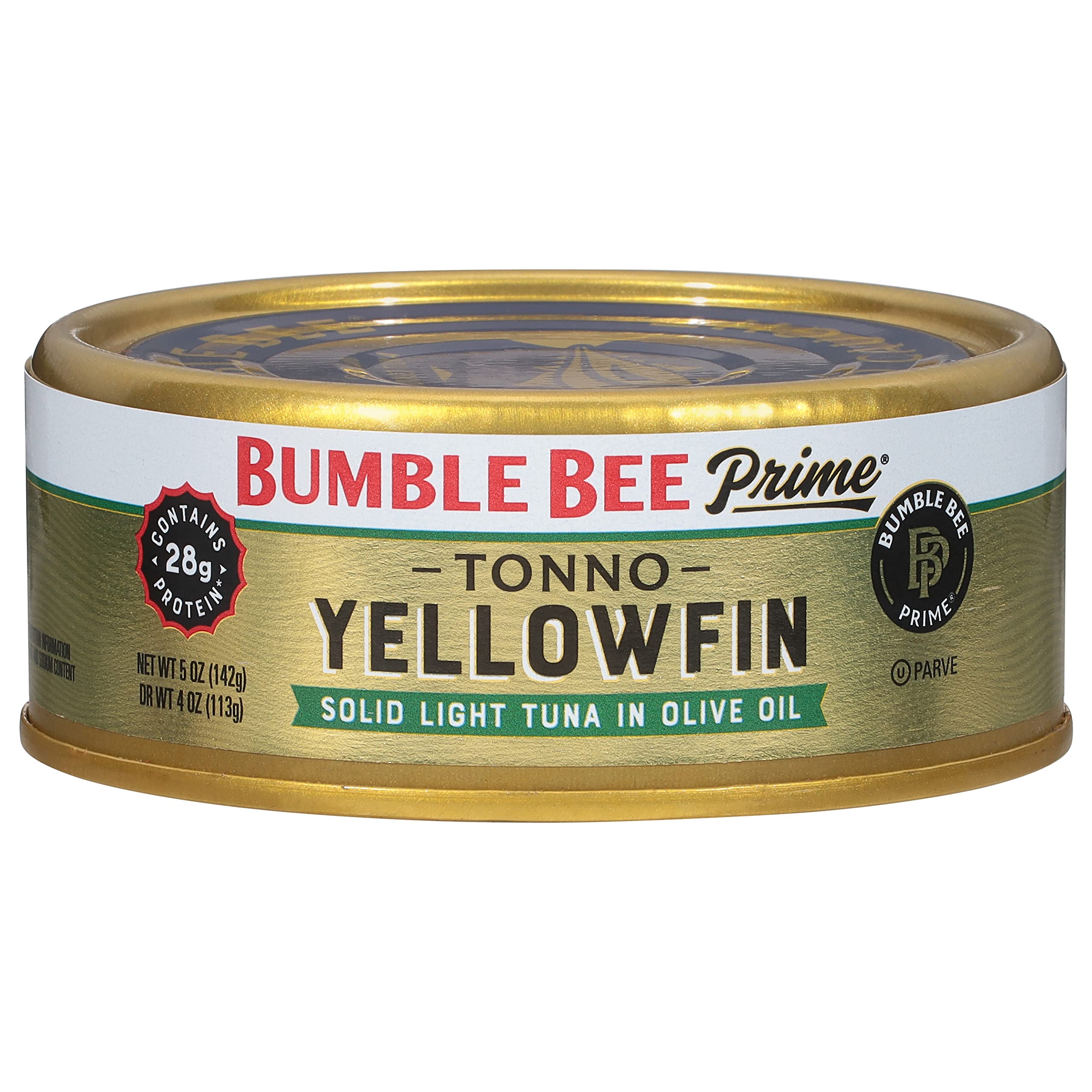 Bumble Bee Prime Tonno can open highlighting convenient, protein-rich tuna ready to elevate salads.