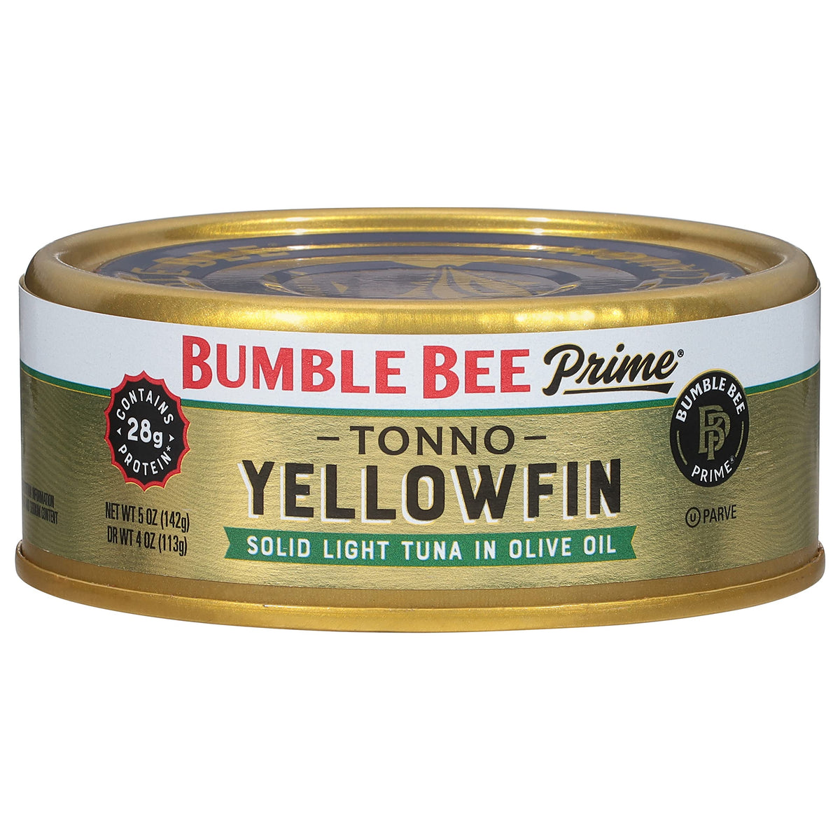 Bumble Bee Prime Tonno can open highlighting convenient, protein-rich tuna ready to elevate salads.