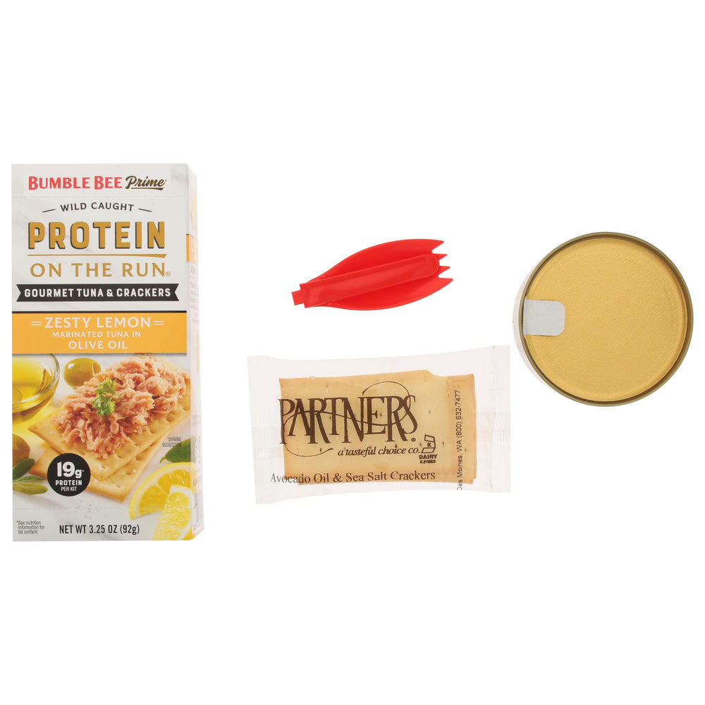 Compact, portable snack kit for on-the-go use.