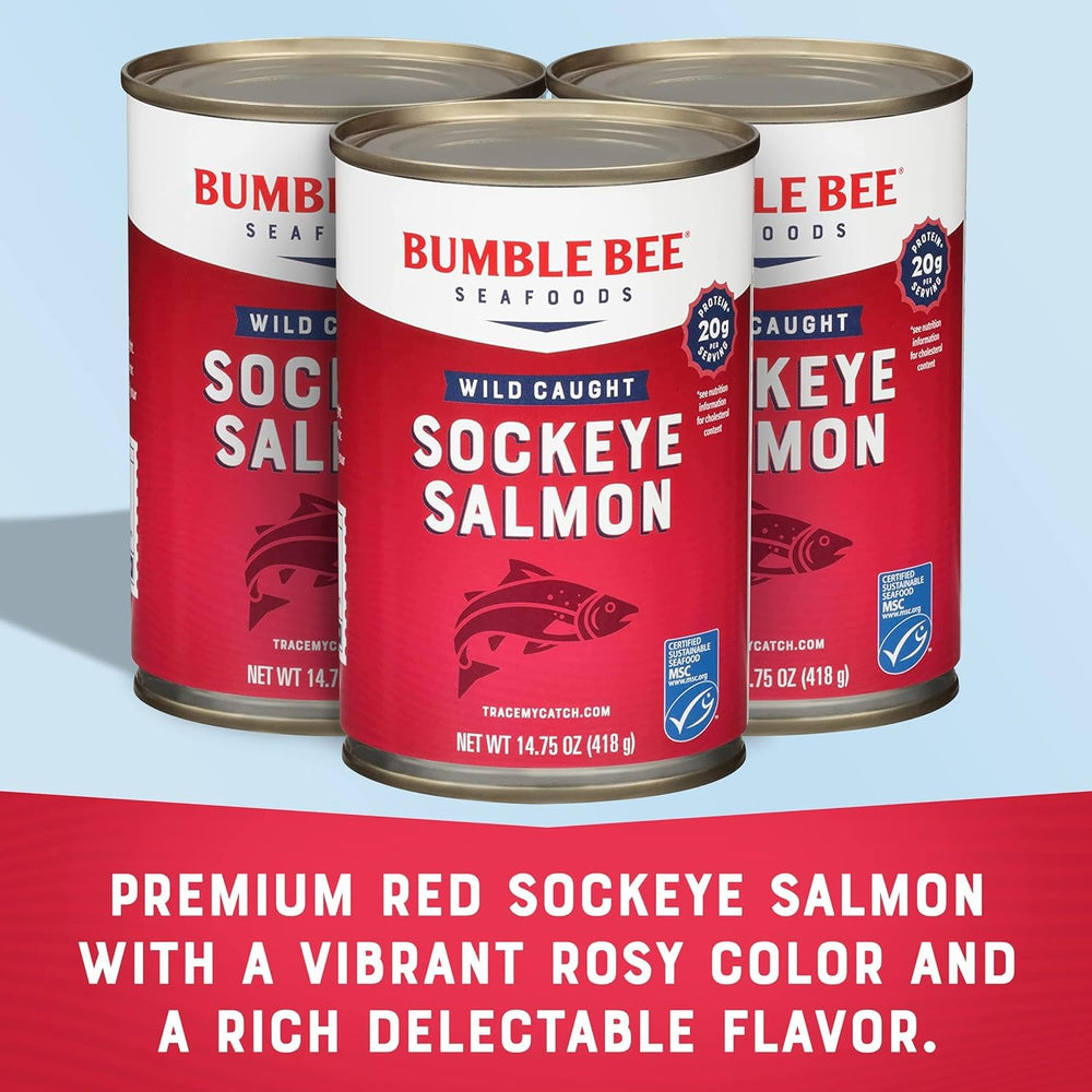Bumble Bee nutrition panel; omega-3 rich option for balanced meals.