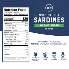 Bumble Bee sardines 12-pack packaging shown for easy pantry stocking