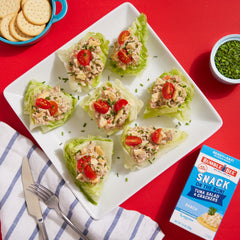 Bumble Bee crackers and tuna salad offer a satisfying crunch and convenience.