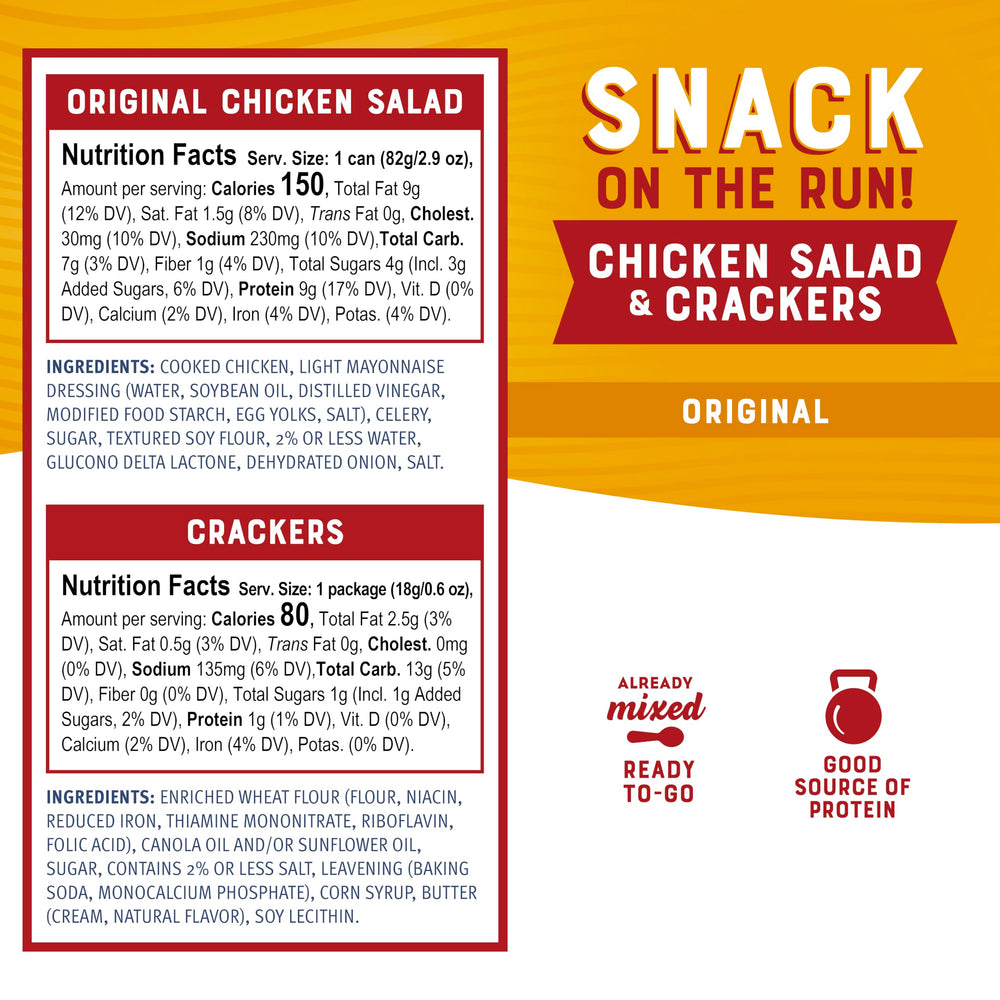 Bumble Bee Snack On The Run, easy-open can for quick meals.