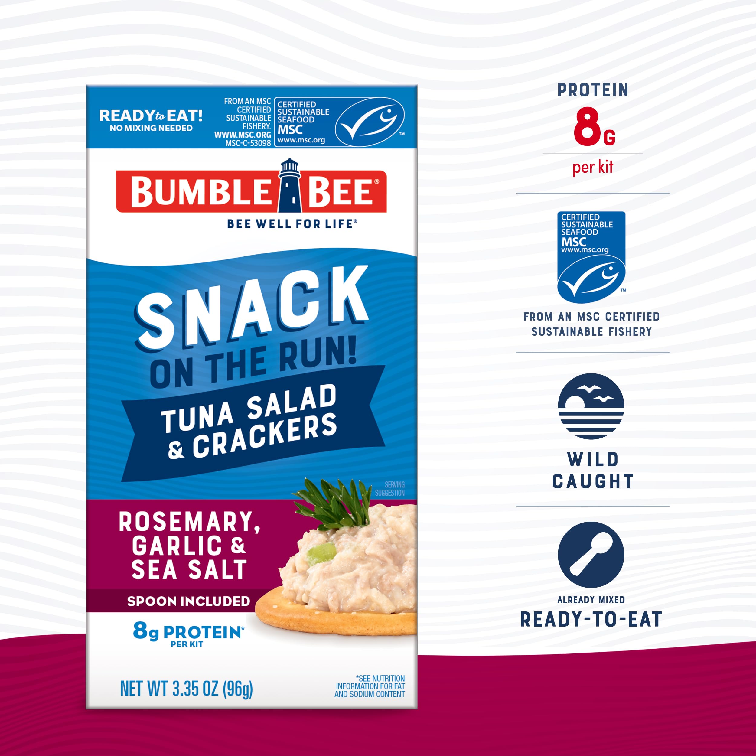 Easy-open can design for on-the-go meals.