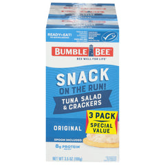 Bumble Bee Snack On The Run front pack highlight a convenient on-the-go protein snack