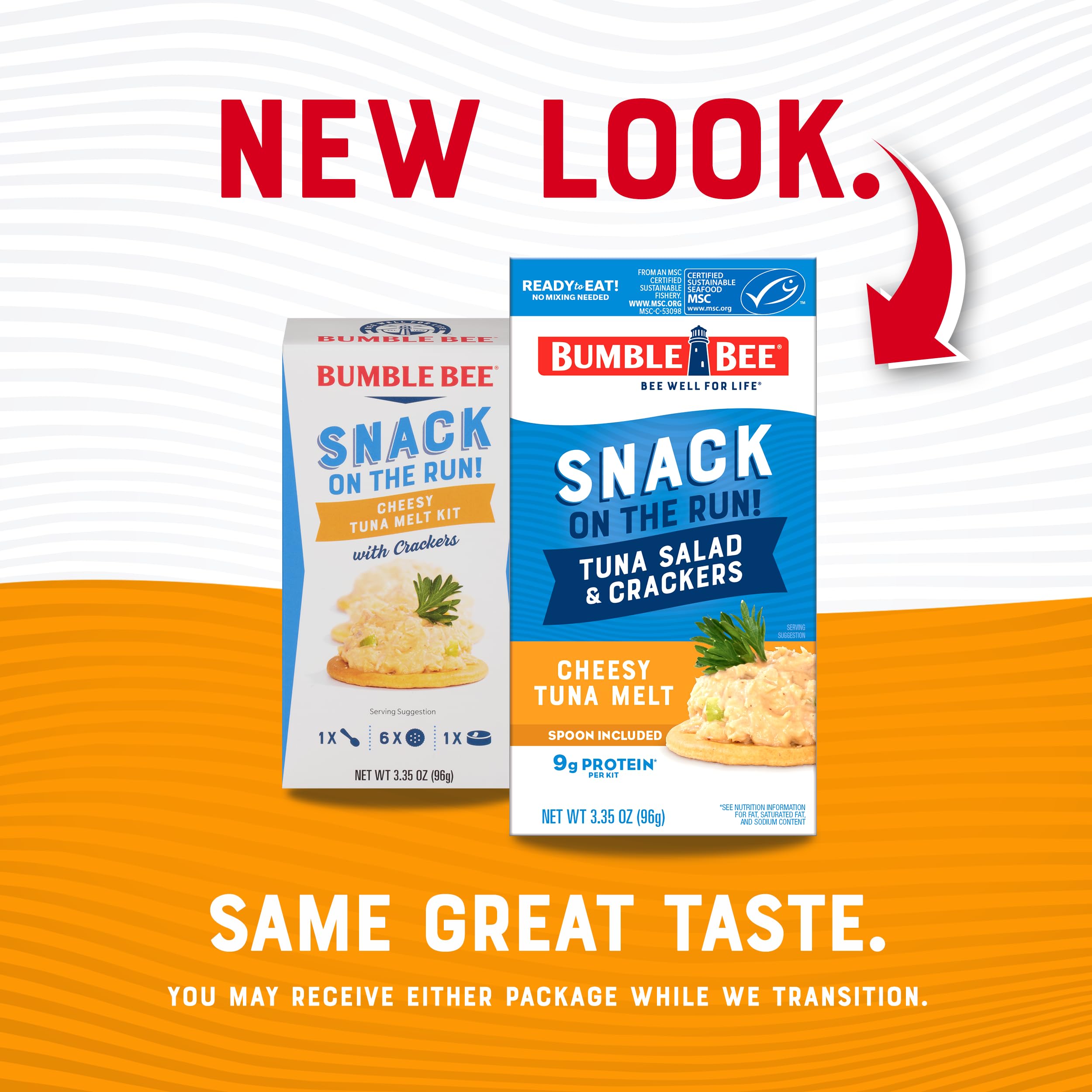 Bumble Bee Snack On The Run gym snack in a workout bag
