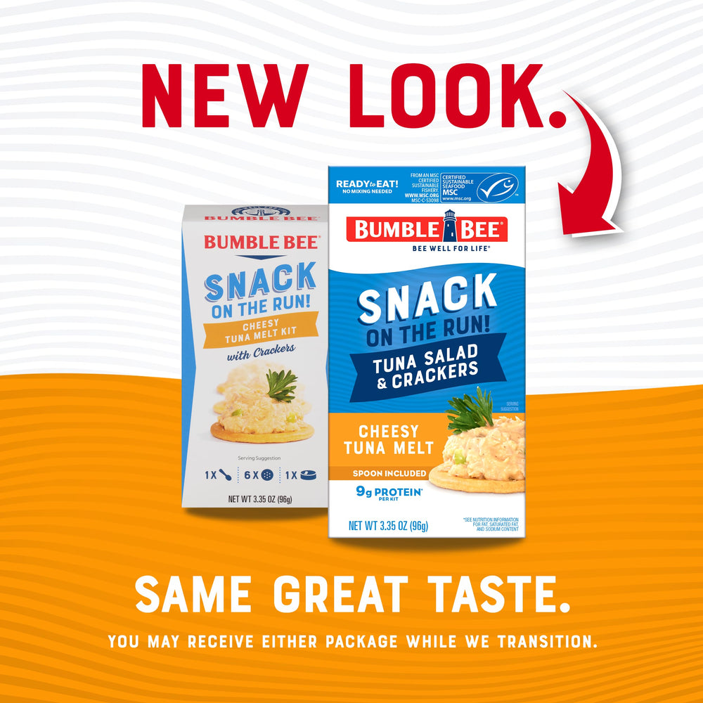 Bumble Bee Snack On The Run gym snack in a workout bag