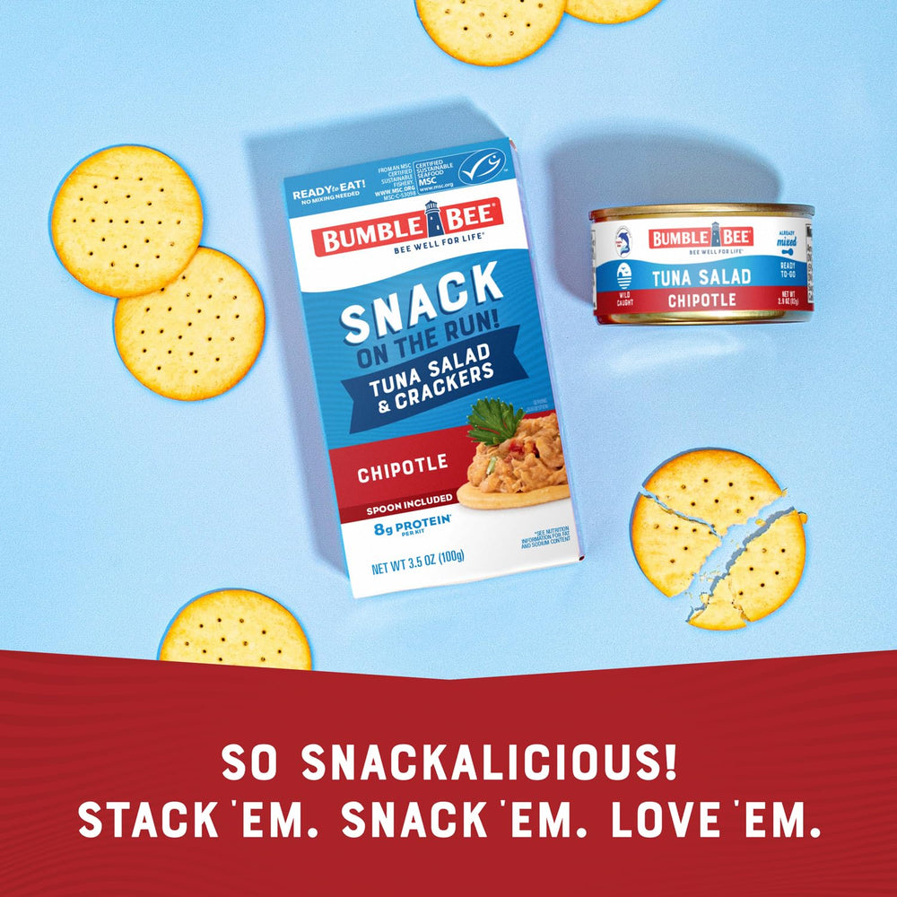 Bumble Bee Snack On The Run lunchbox-ready pack fits office or school days.