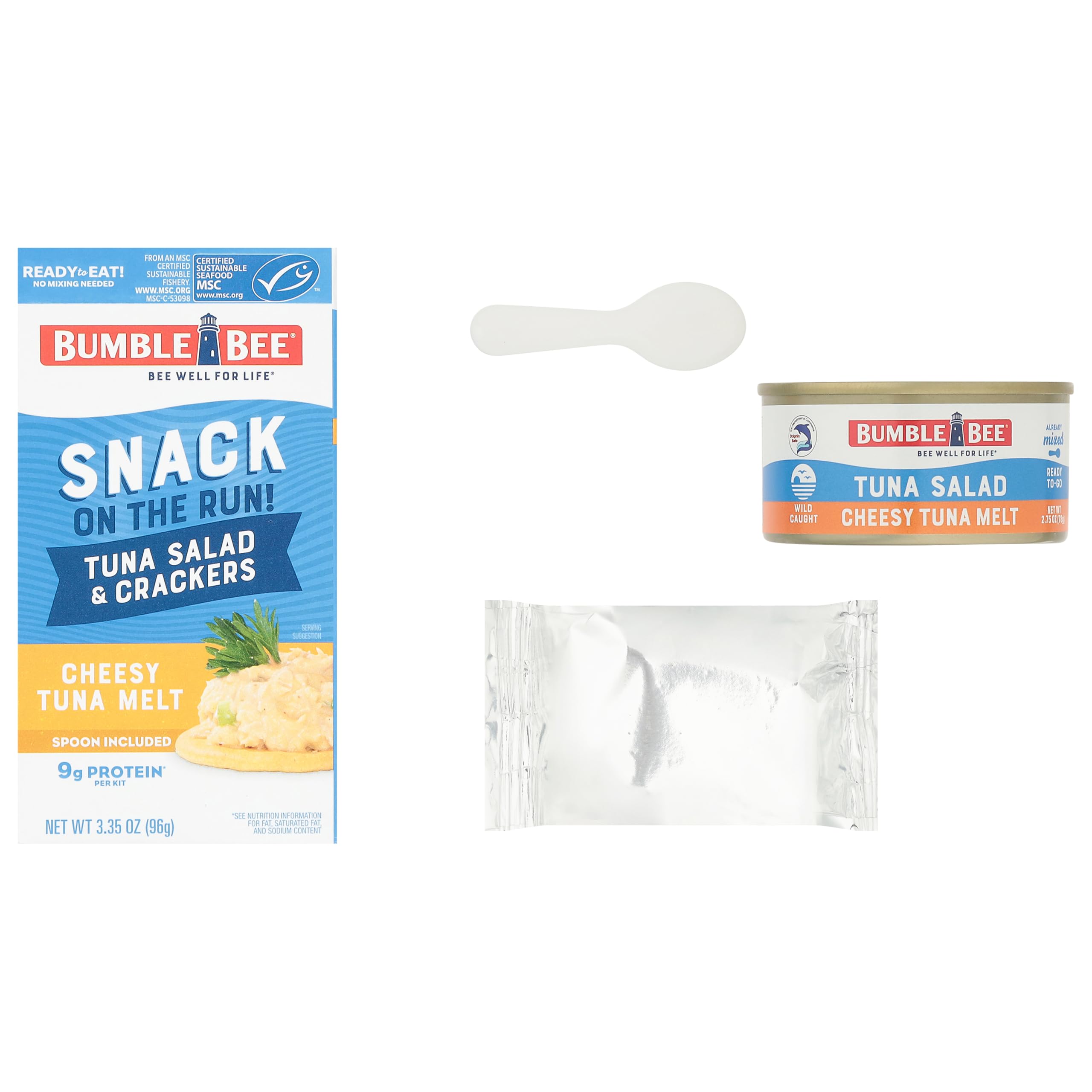 Bumble Bee Snack On The Run MSC-certified tuna close-up