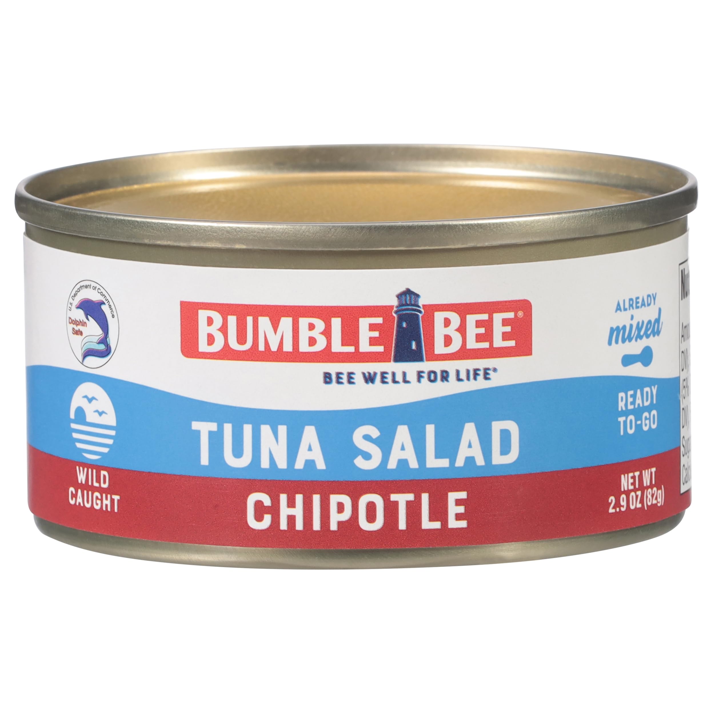 Bumble Bee MSC-certified tuna label indicating ocean-safe sourcing.