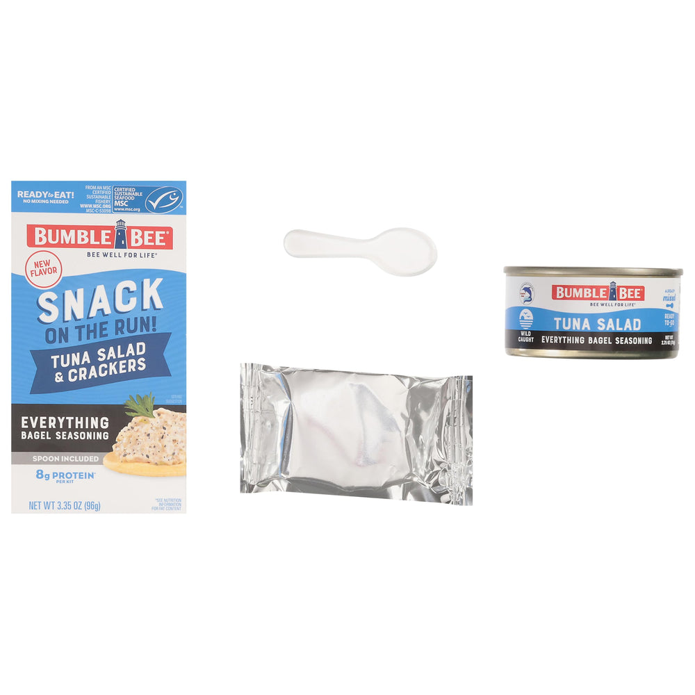 Bumble Bee Snack On The Run MSC-certified tuna; sustainable choice for commuters.