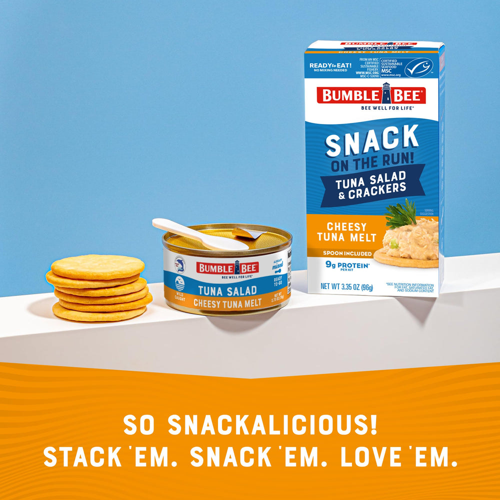 Bumble Bee Snack On The Run no refrigeration required, portable pack