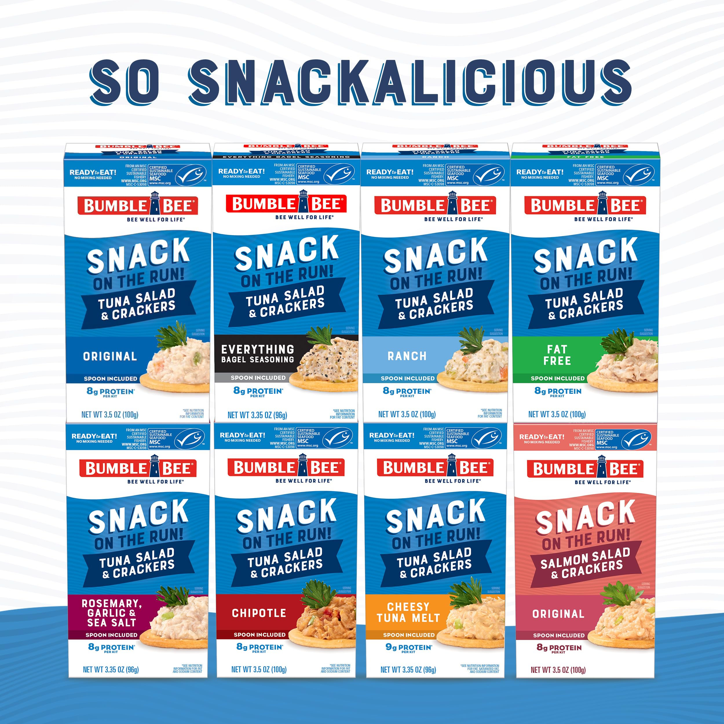 Bumble Bee Snack On The Run road-trip snack kit ideal for travels.
