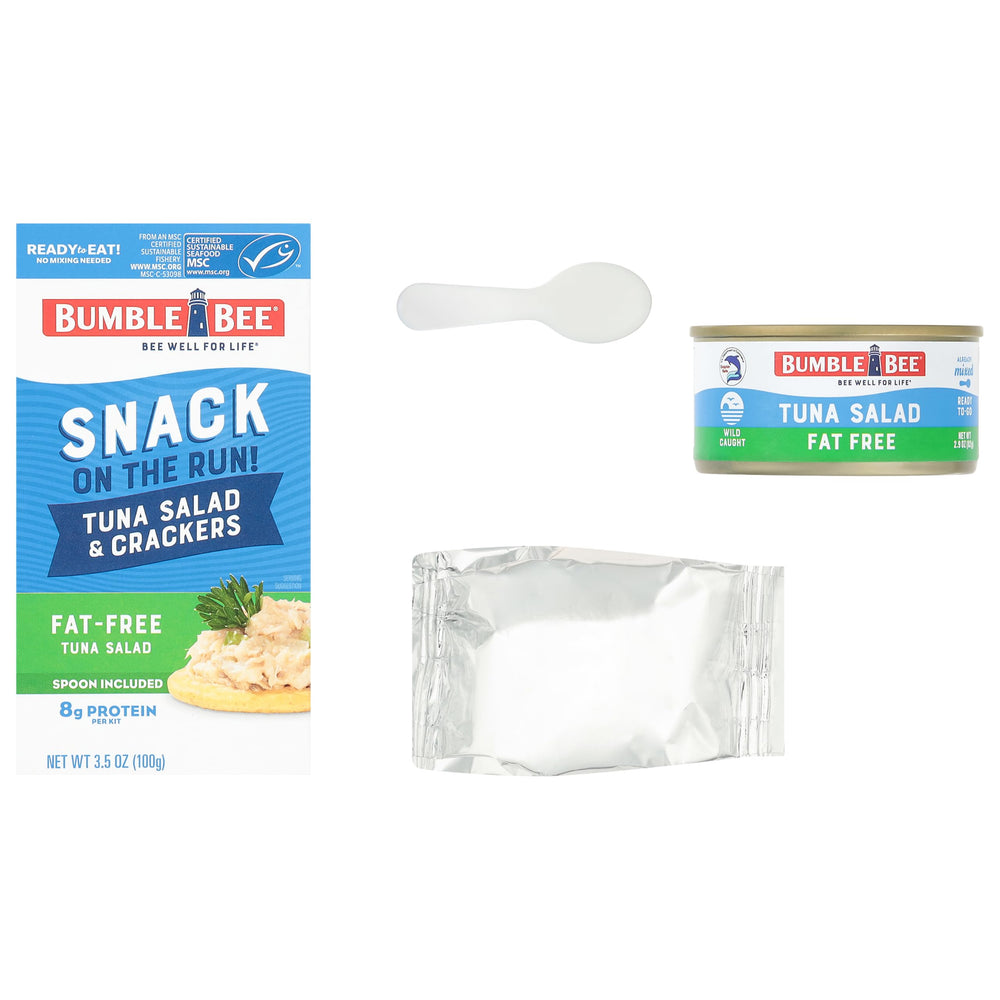 Bumble Bee Snack On The Run on-the-go kit suits gym, office, and travel.