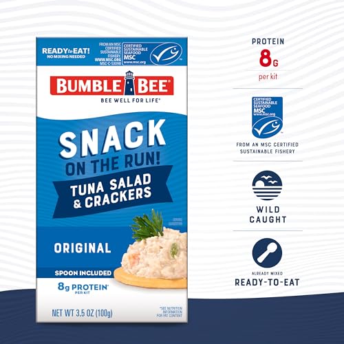 Bumble Bee Snack On The Run open can ready-to-eat tuna salad