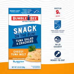 Bumble Bee Snack On The Run ready-to-eat box in lunchbox context
