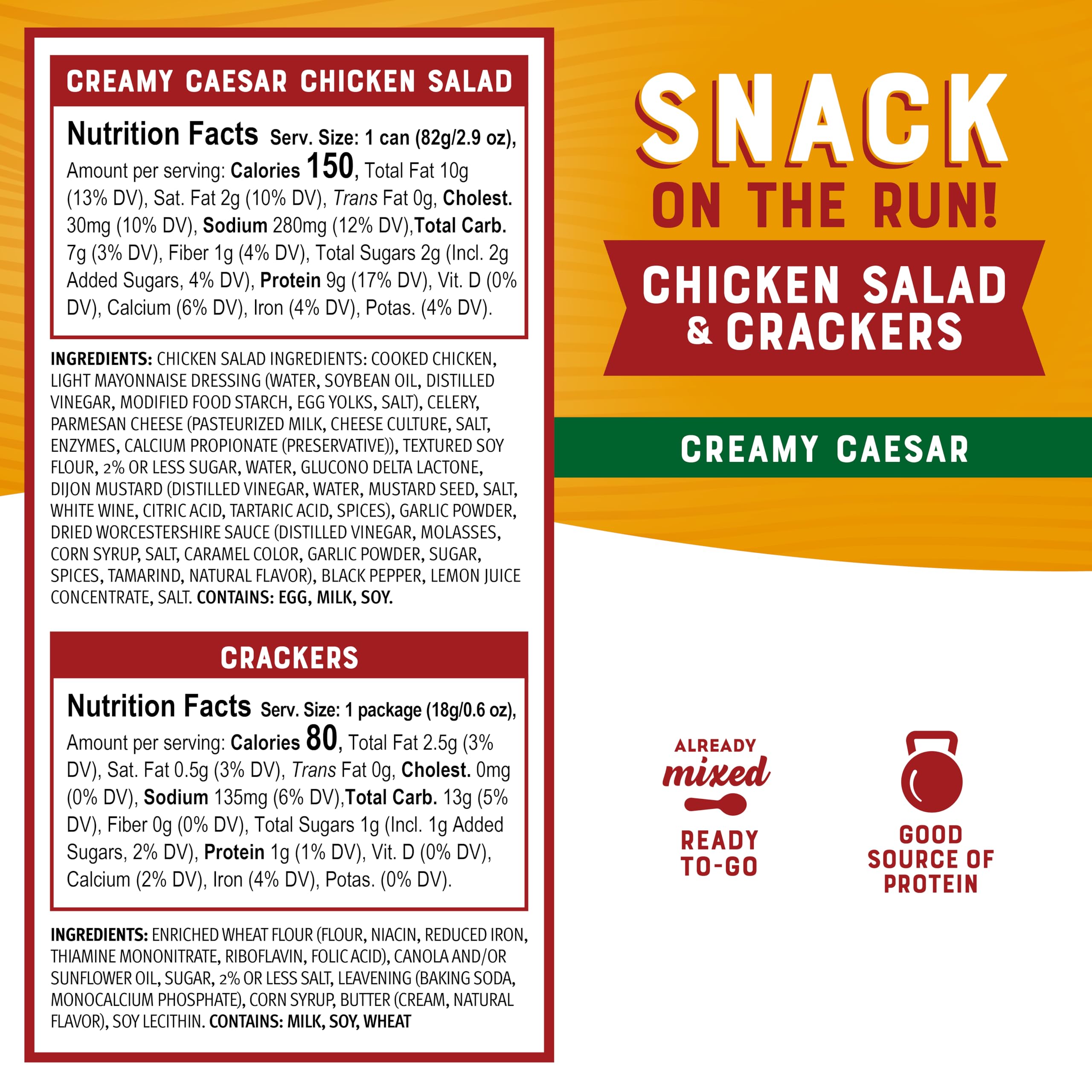 Bumble Bee Snack On The Run ready-to-eat chicken kit, premixed for quick meals.